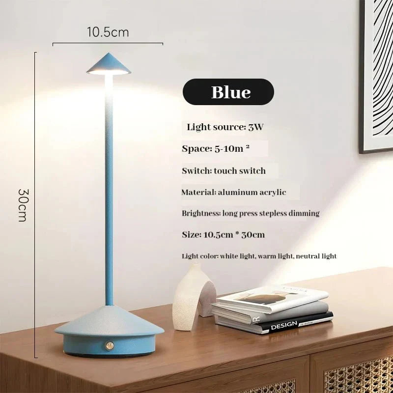 Sleek USB Metallic Desk Lamp