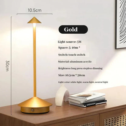 Sleek USB Metallic Desk Lamp
