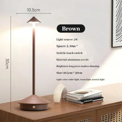 Sleek USB Metallic Desk Lamp