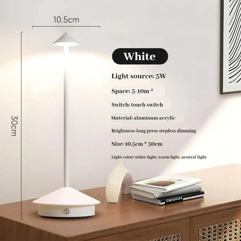 Sleek USB Metallic Desk Lamp