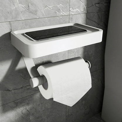 Easy Install Bathroom Paper Holder with Storage
