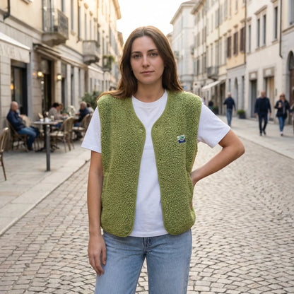 Sleeveless Open-Front Vest