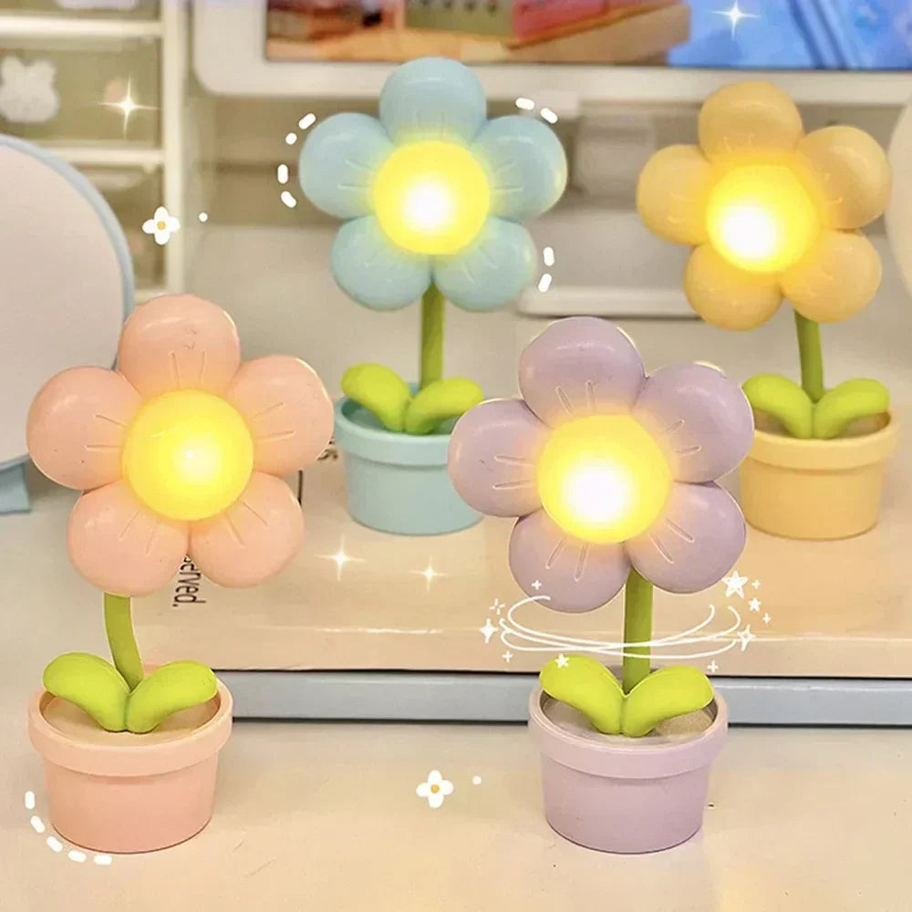 Delicate Floral Desk Lamp