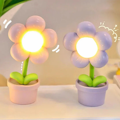 Delicate Floral Desk Lamp
