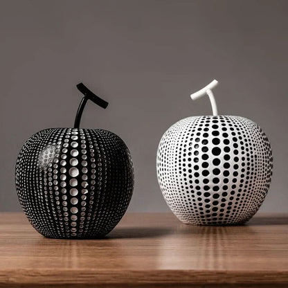 Cute Polka Dot Apple Decorative Figure