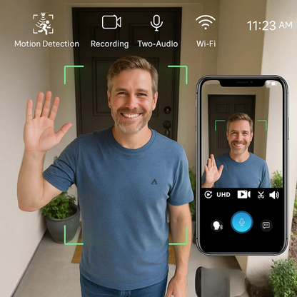 Wi-Fi Security Doorbell Camera System