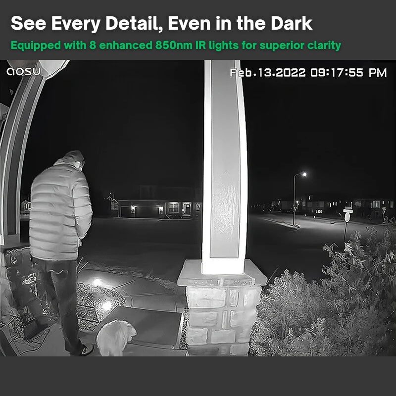 Wi-Fi Security Doorbell Camera System