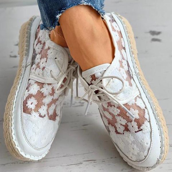 Comfortable Orthopedic Shoes with Floral Pattern