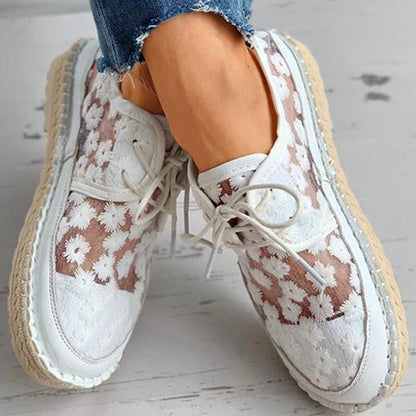 Comfortable Orthopedic Shoes with Floral Pattern