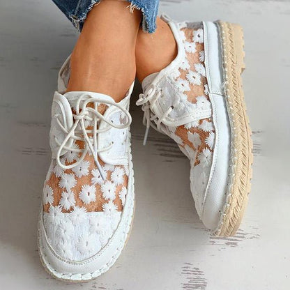 Comfortable Orthopedic Shoes with Floral Pattern