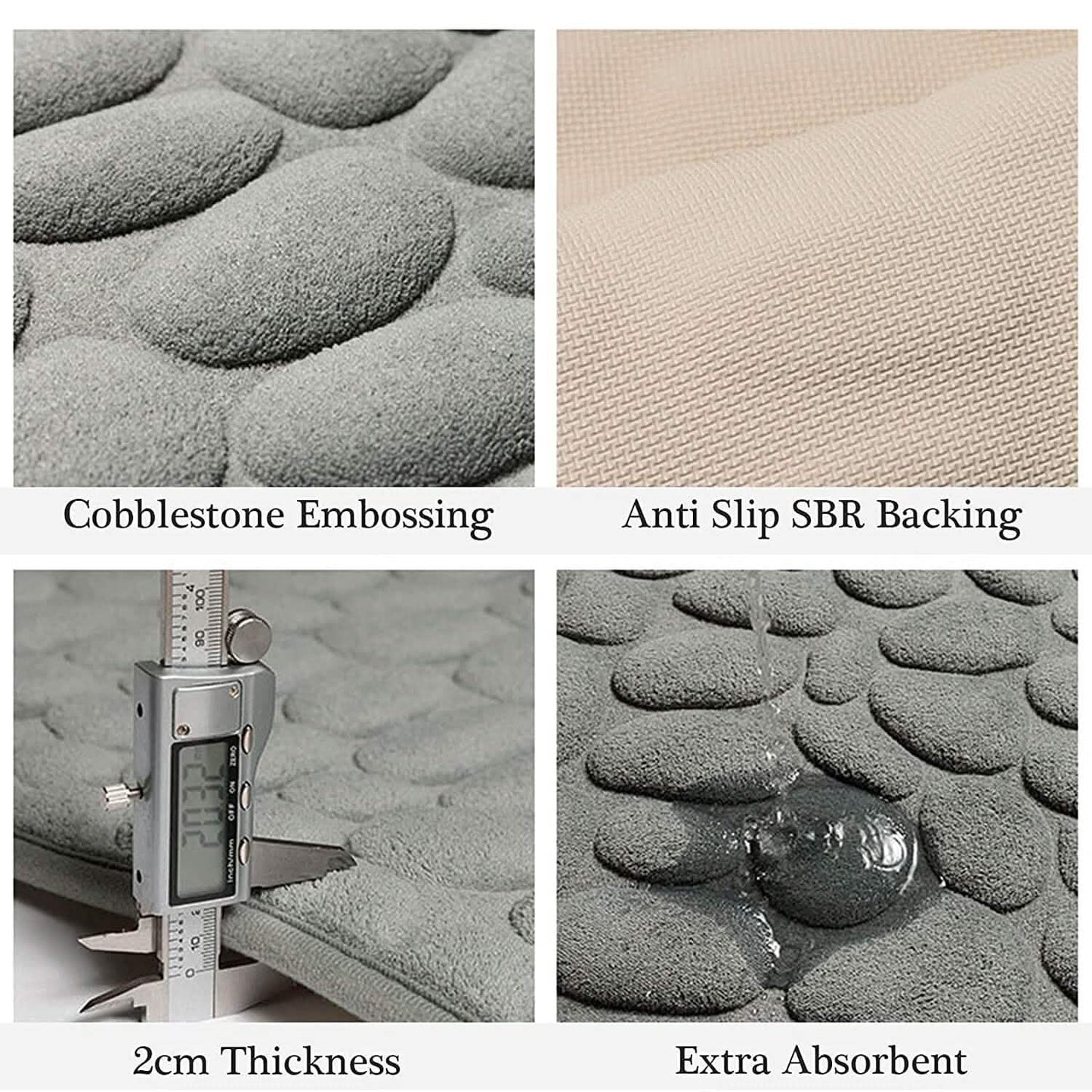 Comfortable Memory Foam Anti-Slip Bathroom Mat