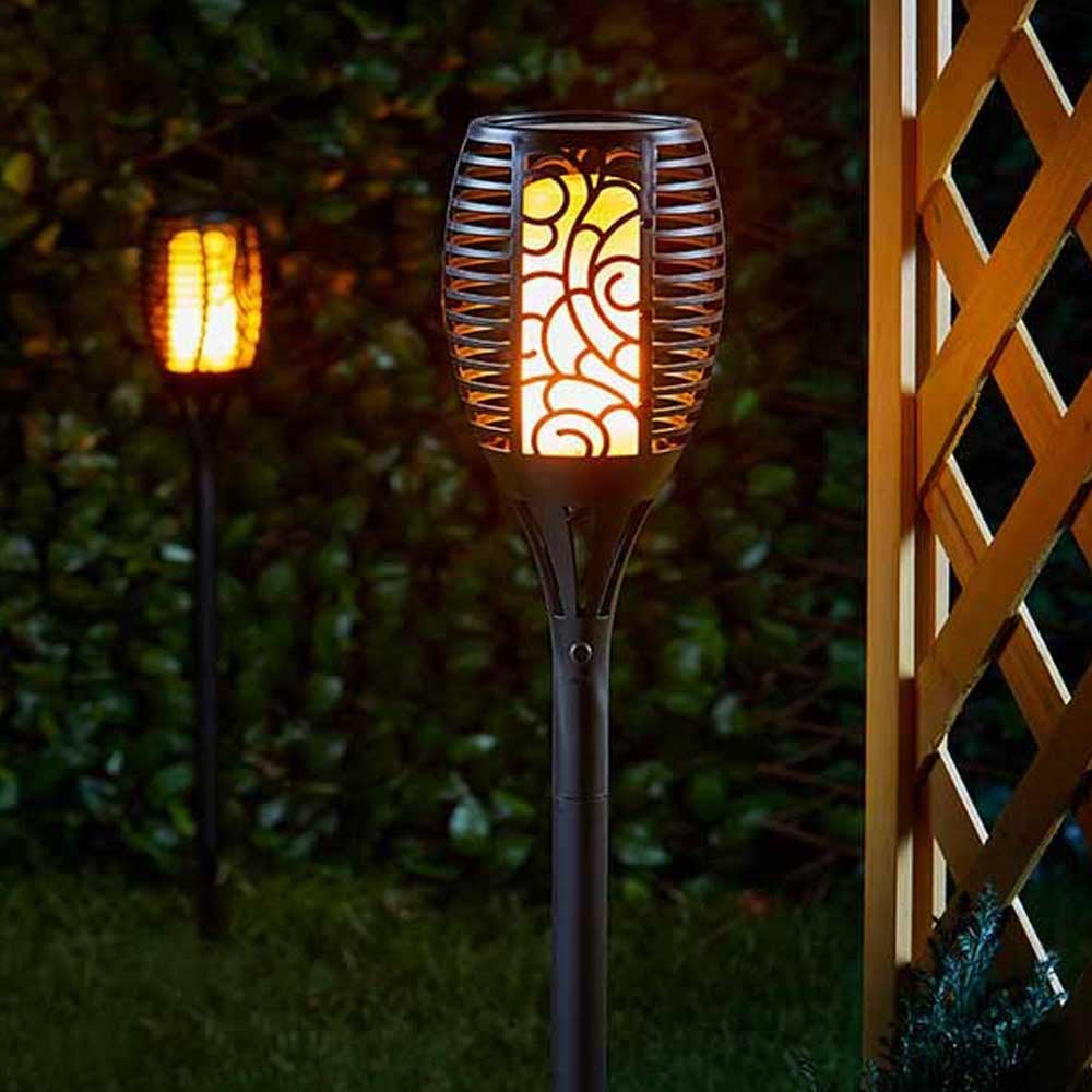 Outdoor Solar Powered Flame Light Torch