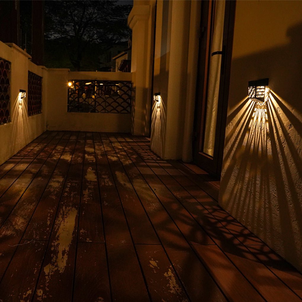 Outdoor LED Garden Wall Light Solar Powered Sconce - Cofik