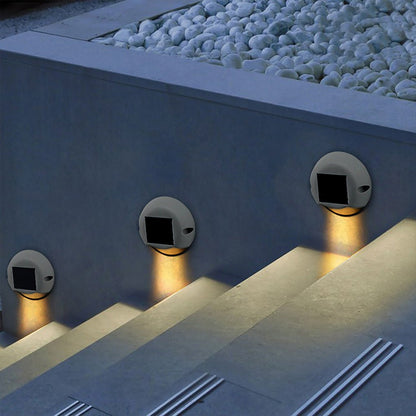 Outdoor Solar Powered Wall Light Waterproof Step Lamp