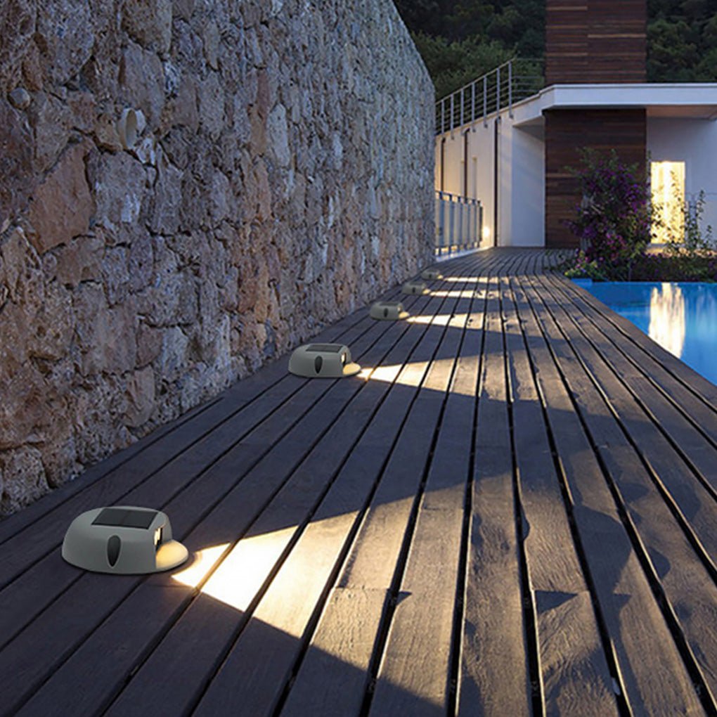 Outdoor Solar Powered Wall Light Waterproof Step Lamp