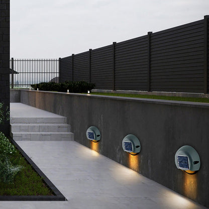 Outdoor Solar Powered Wall Light Waterproof Step Lamp