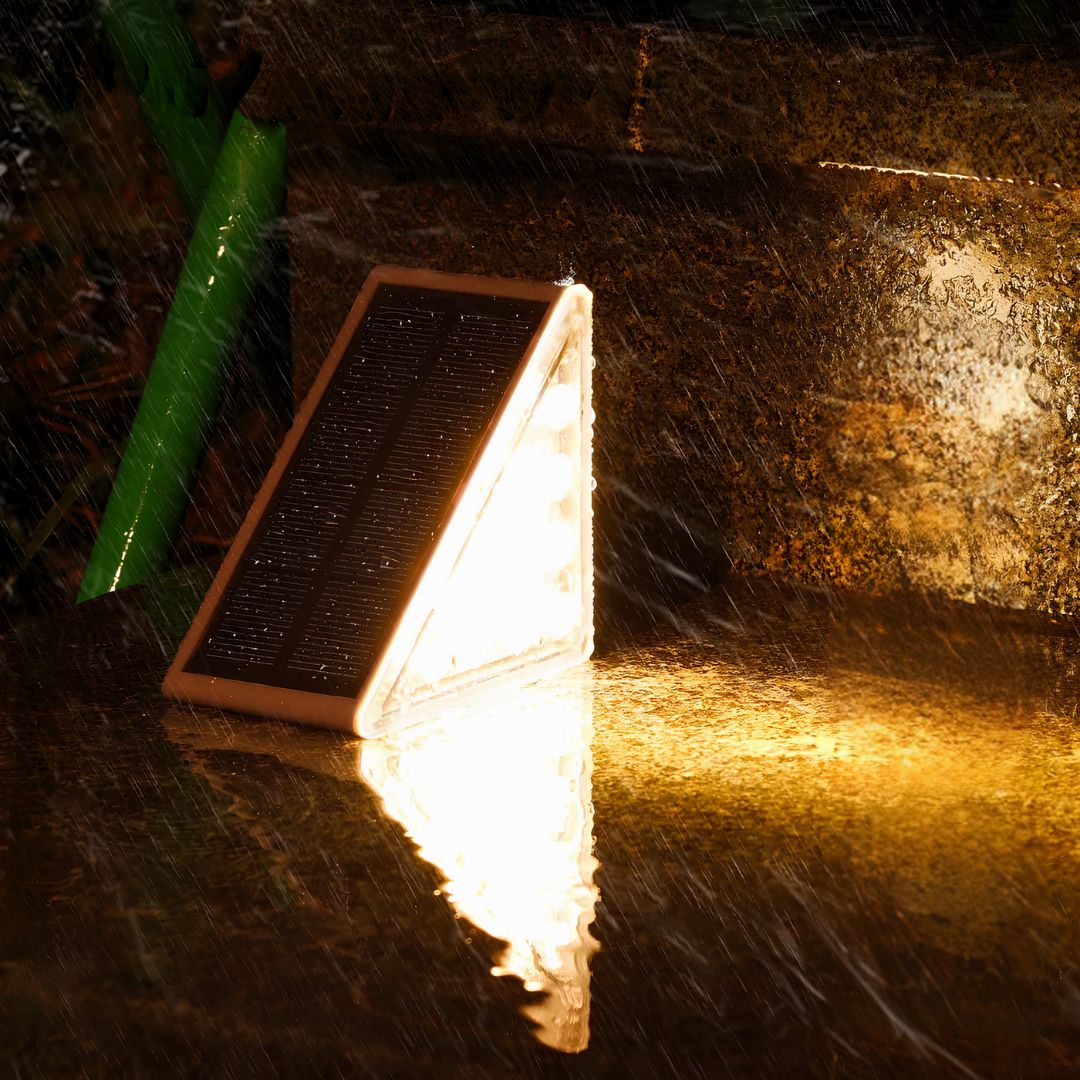 Bright LED Stair Lamp – Soft Solar Lighting