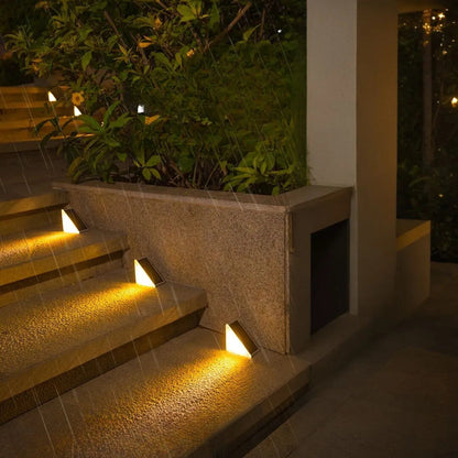 Bright LED Stair Lamp – Soft Solar Lighting