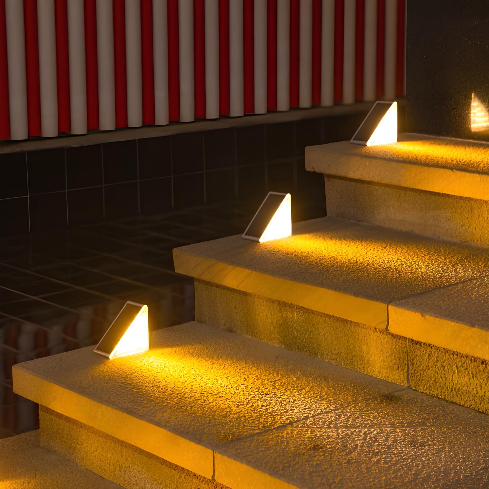 Bright LED Stair Lamp – Soft Solar Lighting - Cofik
