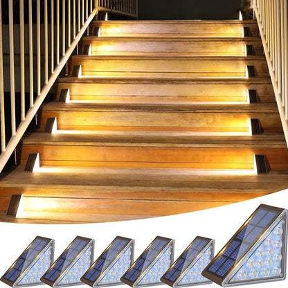 Bright LED Stair Lamp – Soft Solar Lighting