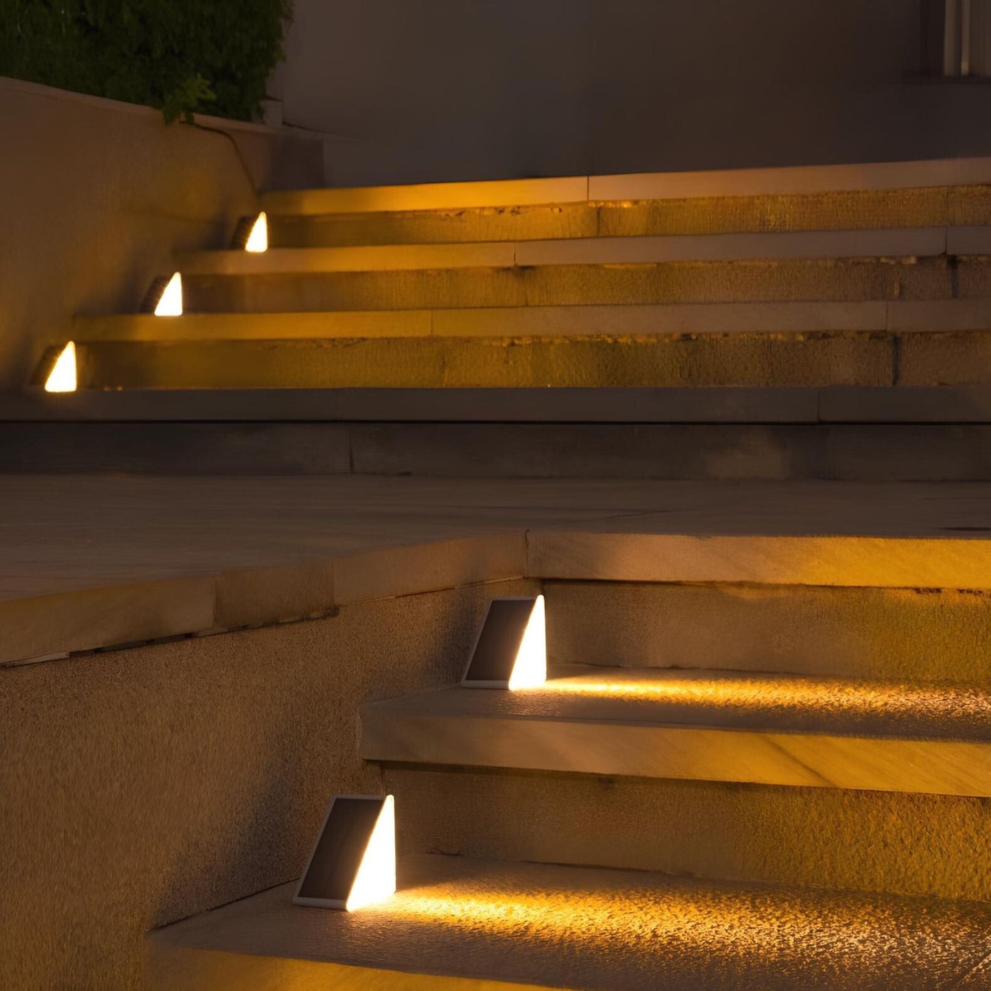 Bright LED Stair Lamp – Soft Solar Lighting