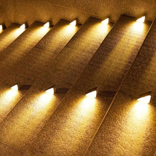 Bright LED Stair Lamp – Soft Solar Lighting