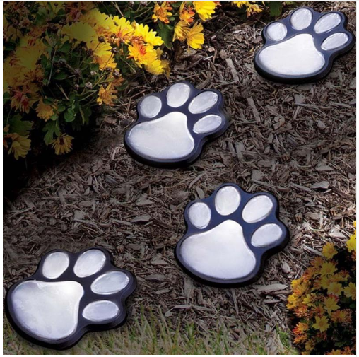 Cute Pet Footprint Solar Yard Lights - Cofik