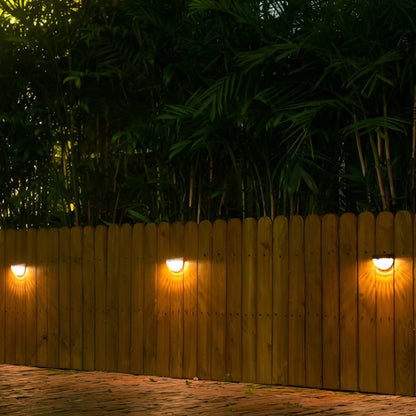 4 Pack Outdoor LED Solar Step Lights Wall Mounted - Cofik