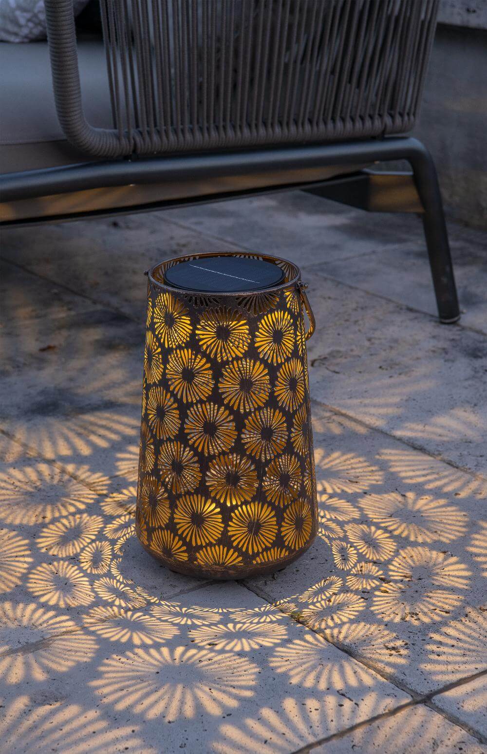 Rustic Floral Garden Solar Lantern
