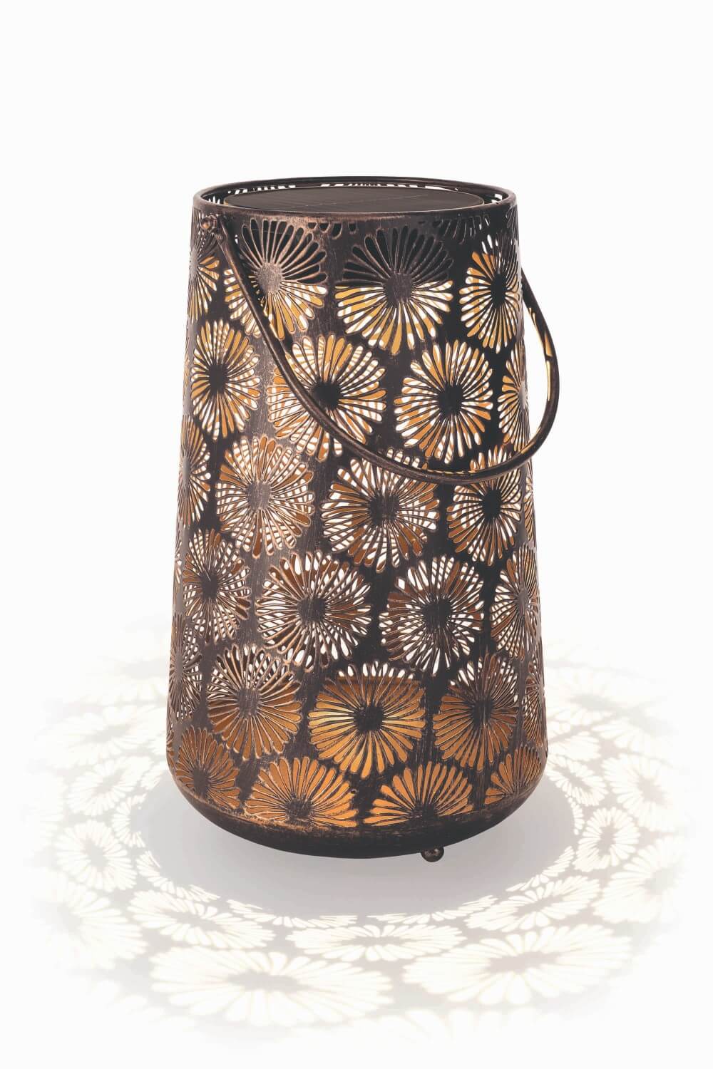 Rustic Floral Garden Solar Lantern - Cofik