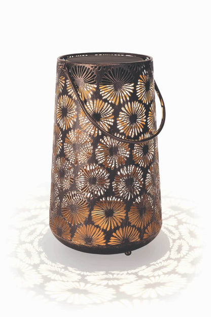 Rustic Floral Garden Solar Lantern - Cofik