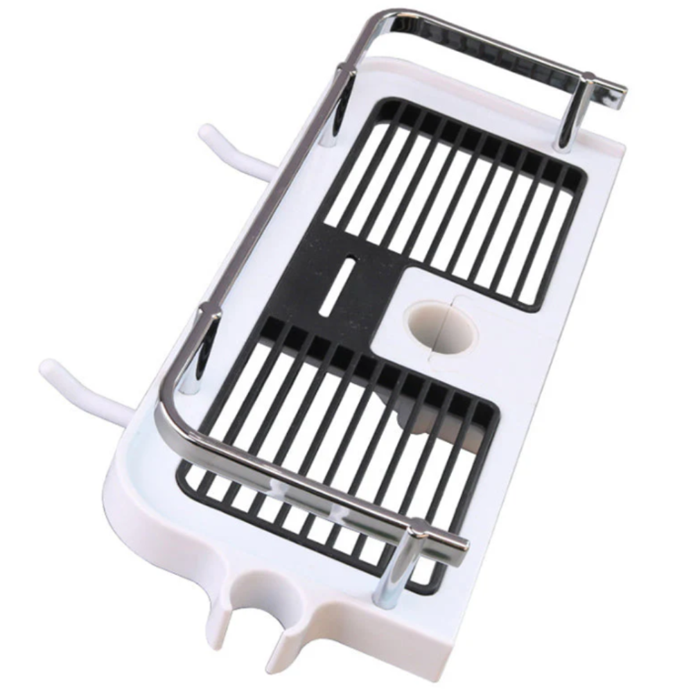 Stainless Steel Wall Mount Bathroom Shelf Storage Rack