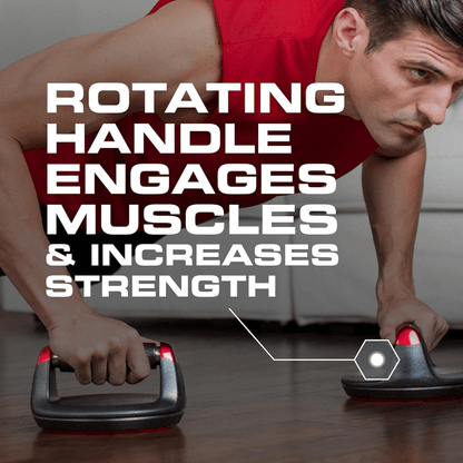 Rotating Push-Up Bars with Wrist Support for Home Workout
