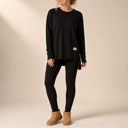 Split Sleeve Top and Pants Set