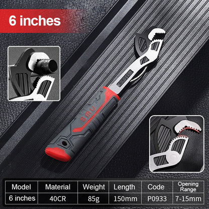 Heavy Duty Adjustable Locking Pipe Wrench Tool - Cofik