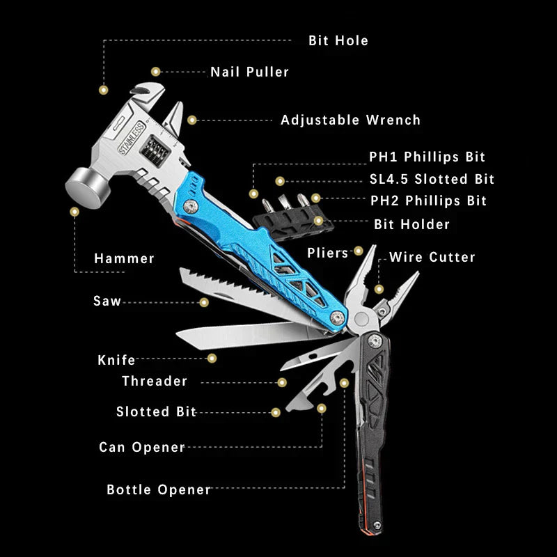 Heavy Duty Steel Folding Ball Peen Hammer