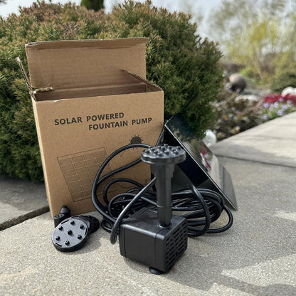 Solar Powered Garden Water Fountain Pump Kit