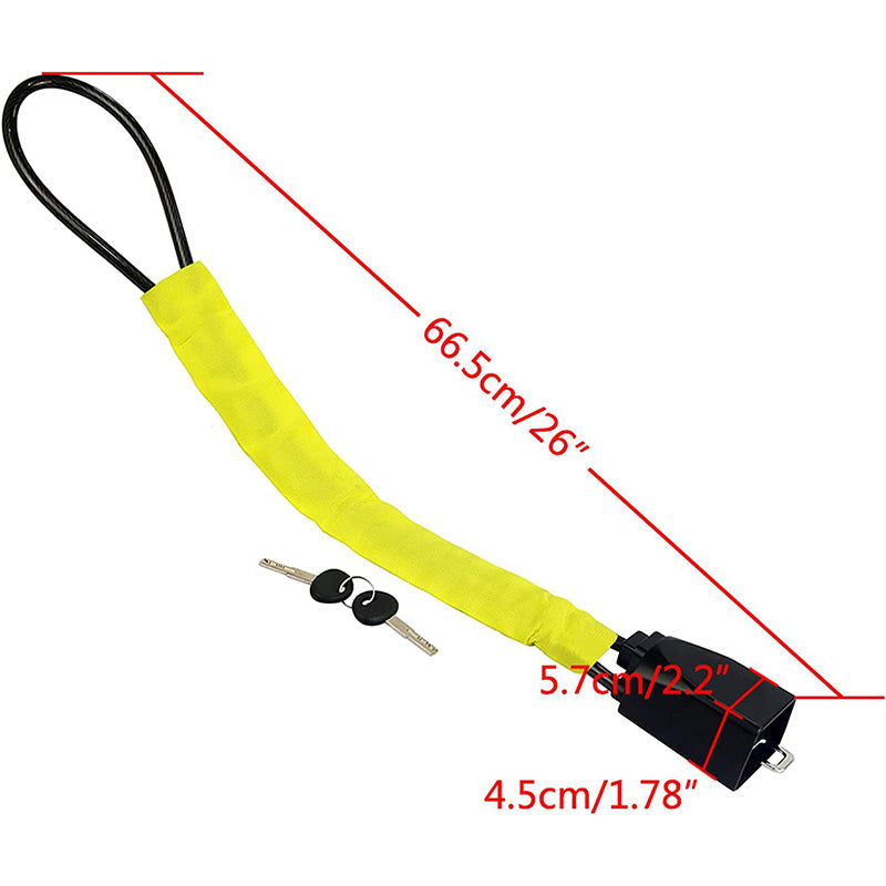 Heavy Duty Steering Wheel Lock Cable