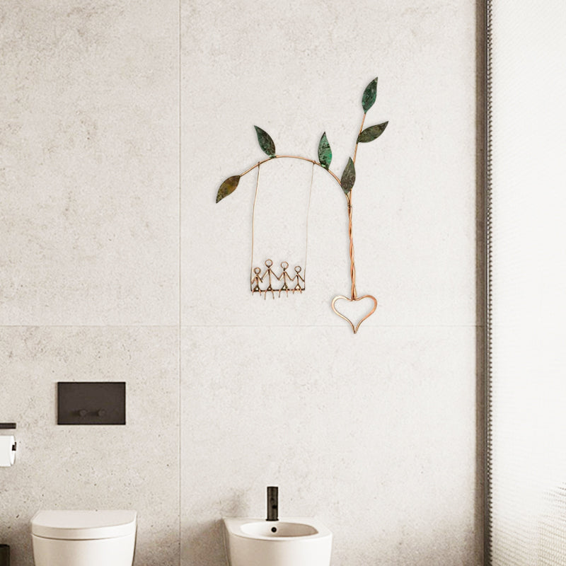 Lovely Wooden Swing Wall Decor
