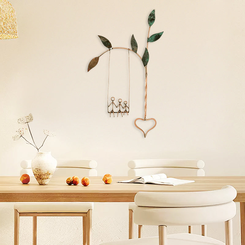 Lovely Wooden Swing Wall Decor