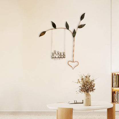 Lovely Wooden Swing Wall Decor
