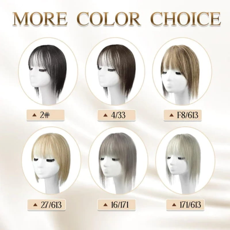 Realistic Hair Extensions with Fringe for Ladies