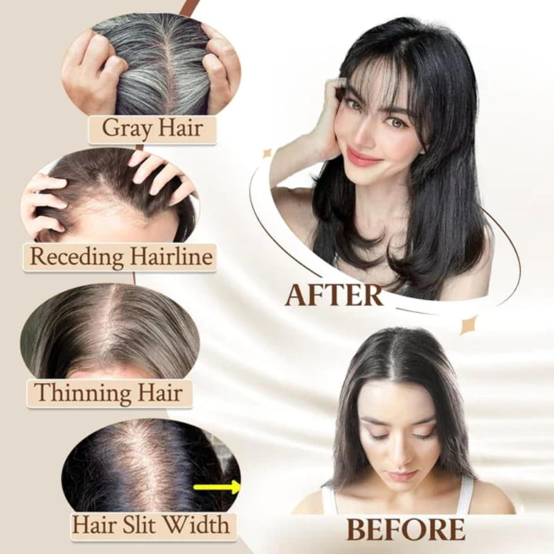 Realistic Hair Extensions with Fringe for Ladies