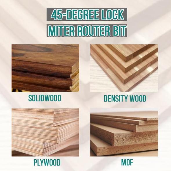 Precise 45 Degree Miter Saw Bit for Woodworking