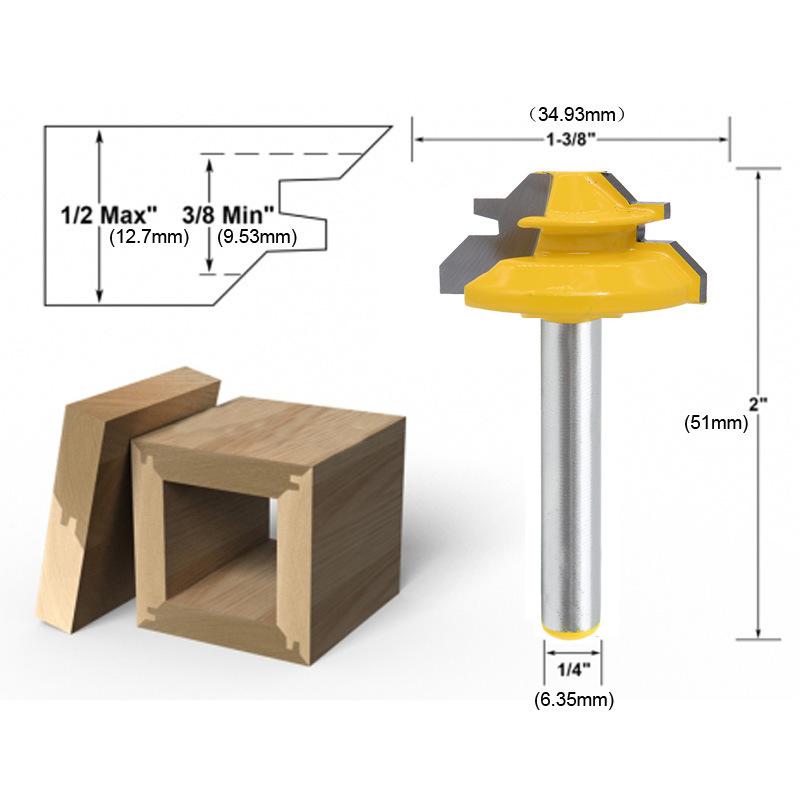 Precise 45 Degree Miter Saw Bit for Woodworking - Cofik