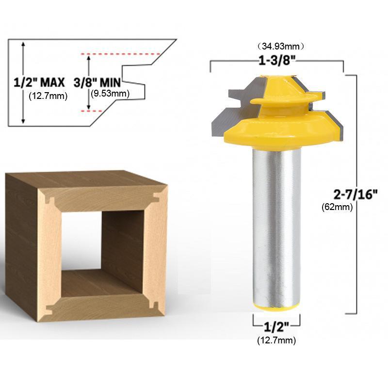 Precise 45 Degree Miter Saw Bit for Woodworking