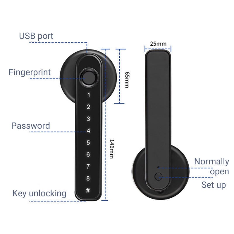Secure Digital Door Lock with Bluetooth Remote Control