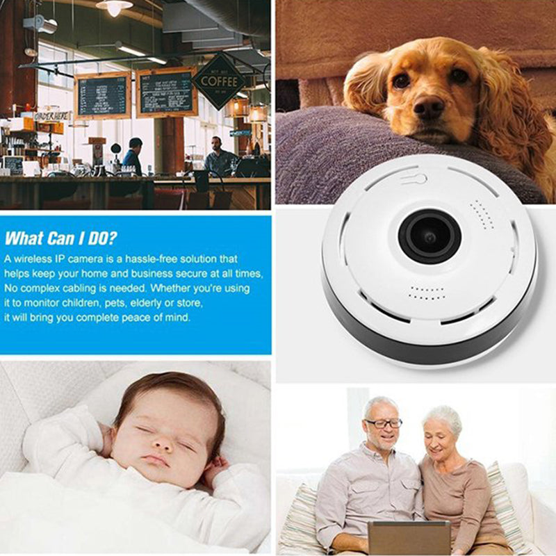 Wide Angle Wi-Fi Home Surveillance Camera