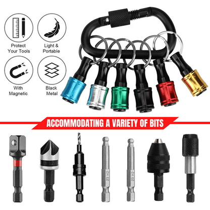 Compact Keychain Bit Holder 1/4 Driver