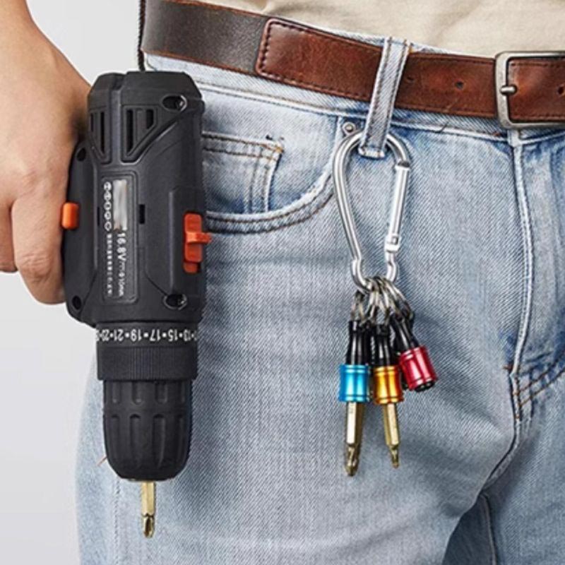 Compact Keychain Bit Holder 1/4 Driver
